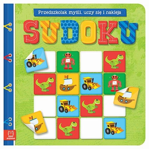 Sudoku Przedszkolak myśli uczy się i nakleja