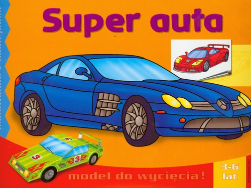 Super auta. Malowanka z naklejkami