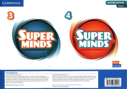 Super Minds Levels 3-4 Poster Pack British English