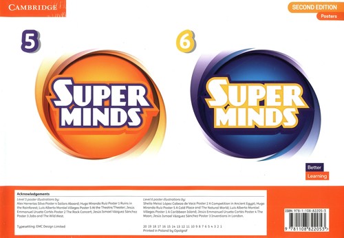 Super Minds Levels 5â€“6 Poster Pack British English