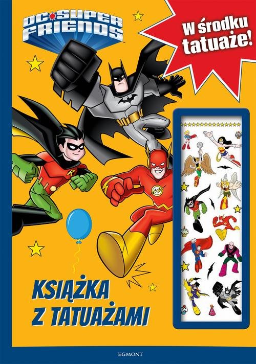 Super Przyjaciele DC Książka z tatuażami