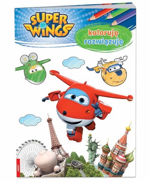 Super Wings Koloruję rozwiązuję