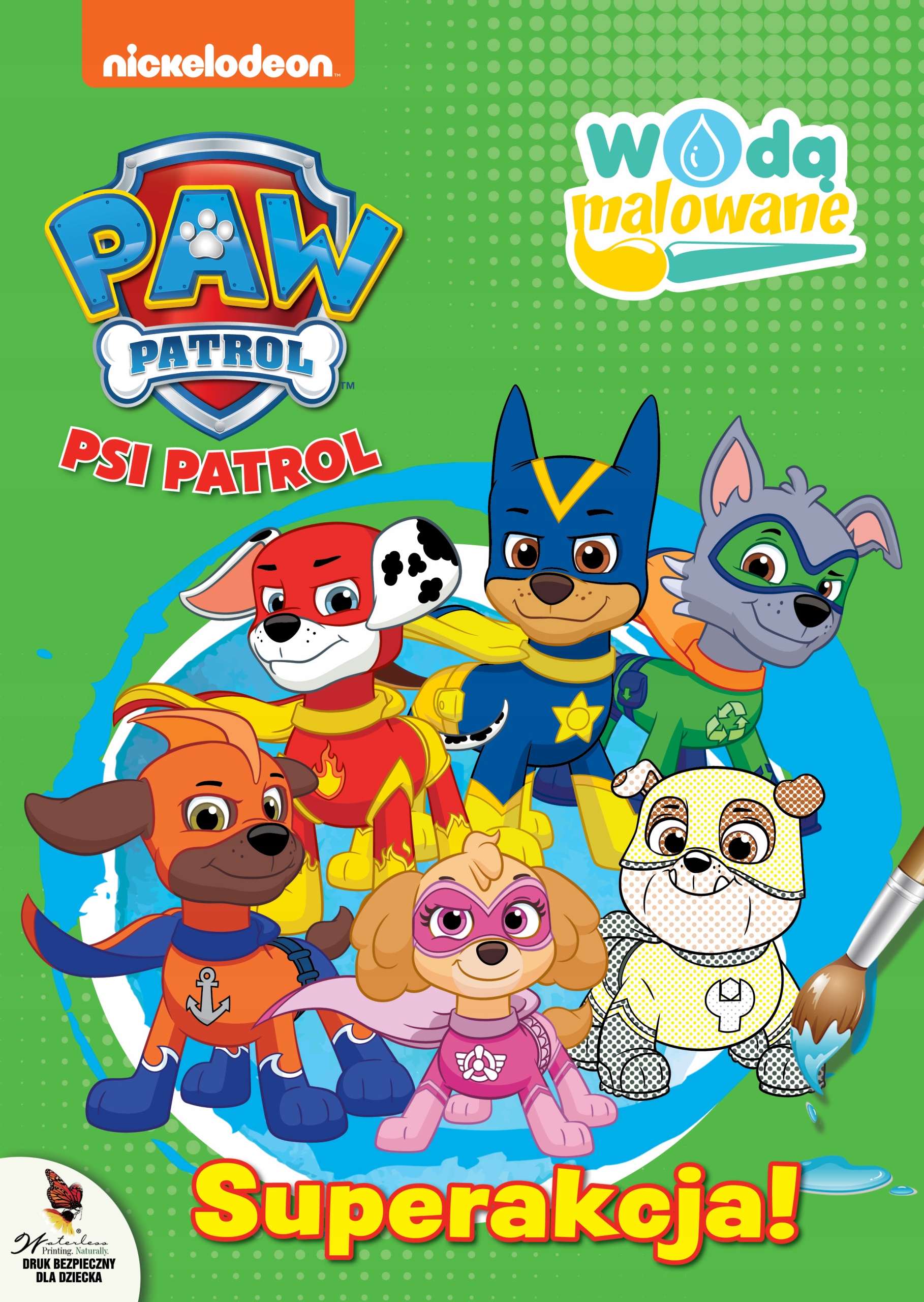 Superakcja! Psi Patrol. Wodą malowane