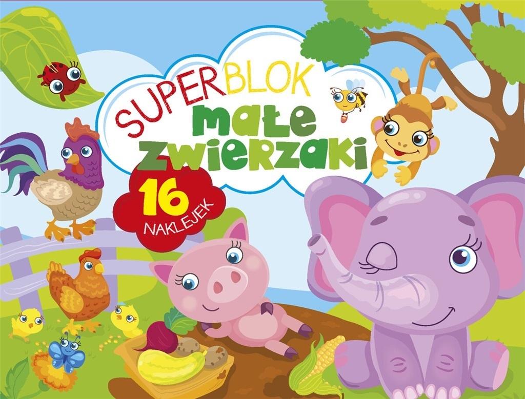 Superblok Małe zwierzaki z naklejkami