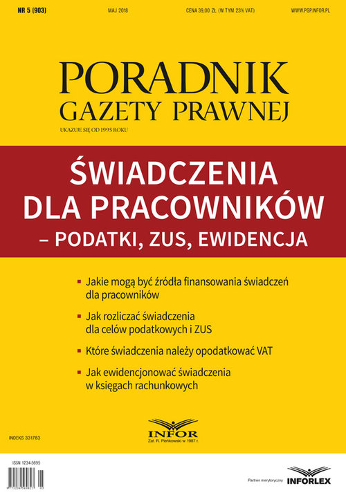 Świadczenia na rzecz pracowników - Podatki, ZUS, Ewidencja