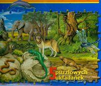 Świat zwierząt 5 puzzlowych układanek