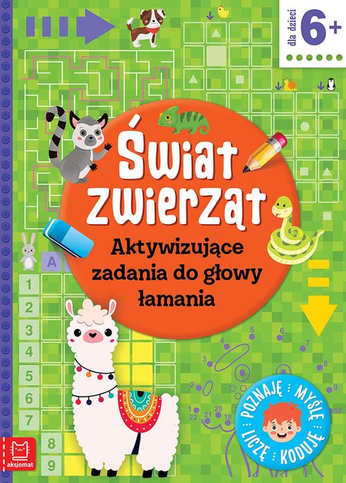 Świat zwierząt Aktywizujące zadania do głowy łamania