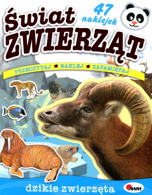 Świat zwierząt. Dzikie zwierzęta + 47 naklejek