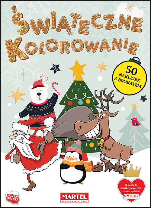 Świąteczne kolorowanie z naklejkami