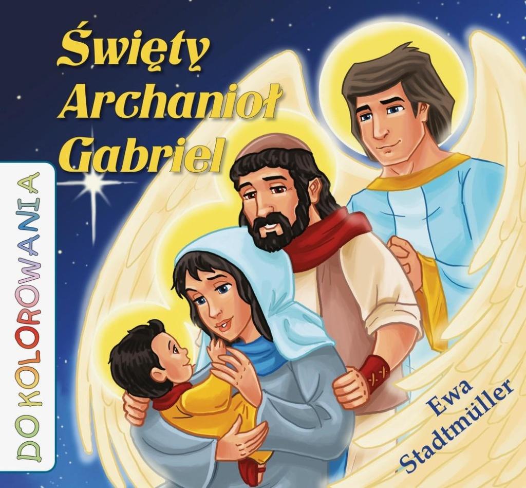 Święty Archanioł Gabriel - kolorowanka