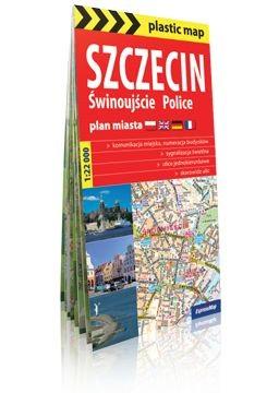 Szczecin Świnoujście Police foliowany plan miasta 1:22 000