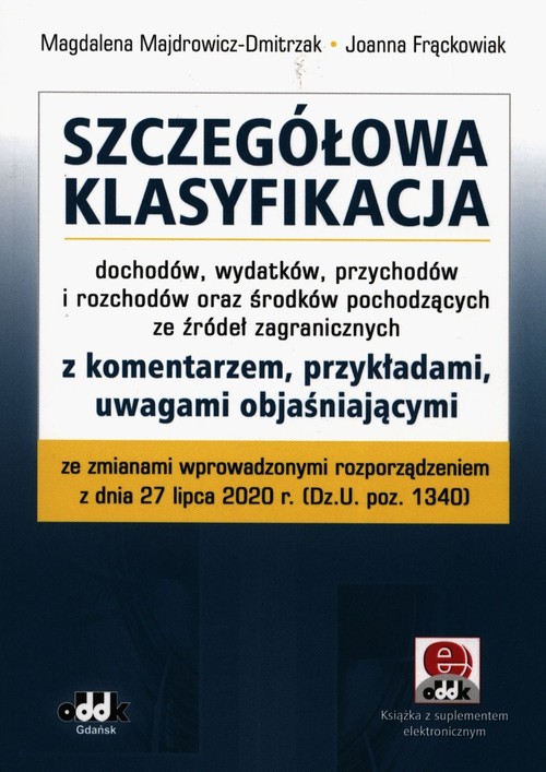 Szczegółowa klasyfikacja dochodów wydatków przychodów i rozchodów oraz środków pochodzących ze źróde
