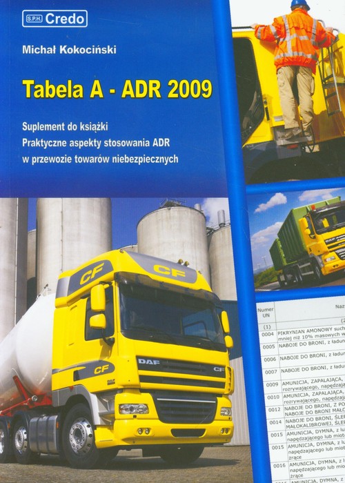 Tabela A ADR 2009