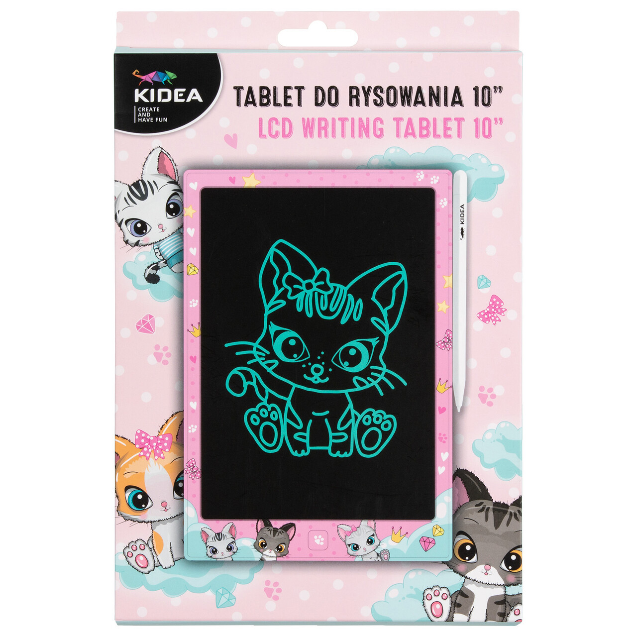 Tablet do rysowania 10A Kidea z nadrukiem