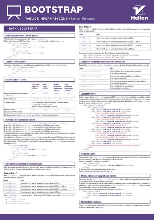Tablice informatyczne Bootstrap