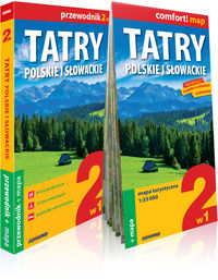 Tatry polskie i słowackie 2w1 przewodnik + mapa