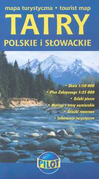 Tatry Polskie i Słowackie Mapa turystyczna 1: 50 000