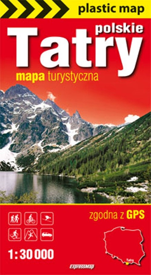 Tatry Polskie mapa foliowana 1:30 000