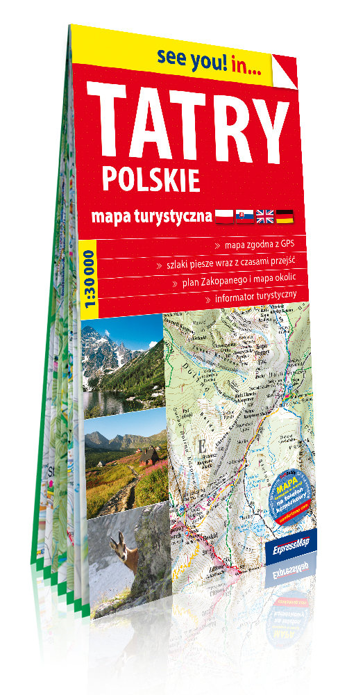 Tatry polskie mapa turystyczna  1:30 000