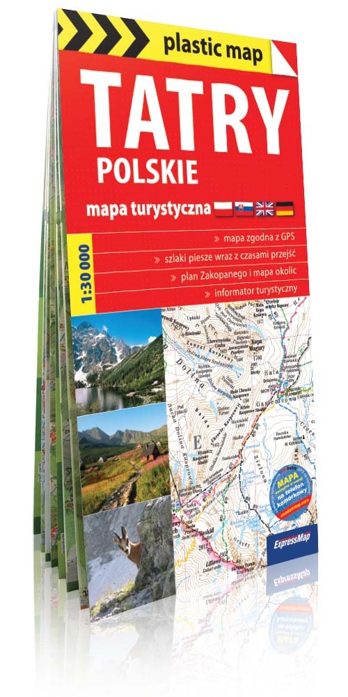 Tatry polskie mapa turystyczna
