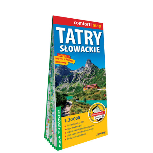 Tatry słowackie / Tatry slovenské laminowana mapa turystyczna 1:30 000