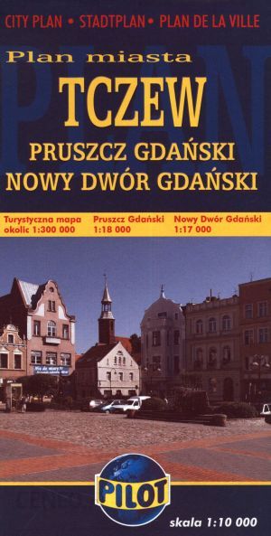 Tczew. Plan miasta w skali 1:10 000