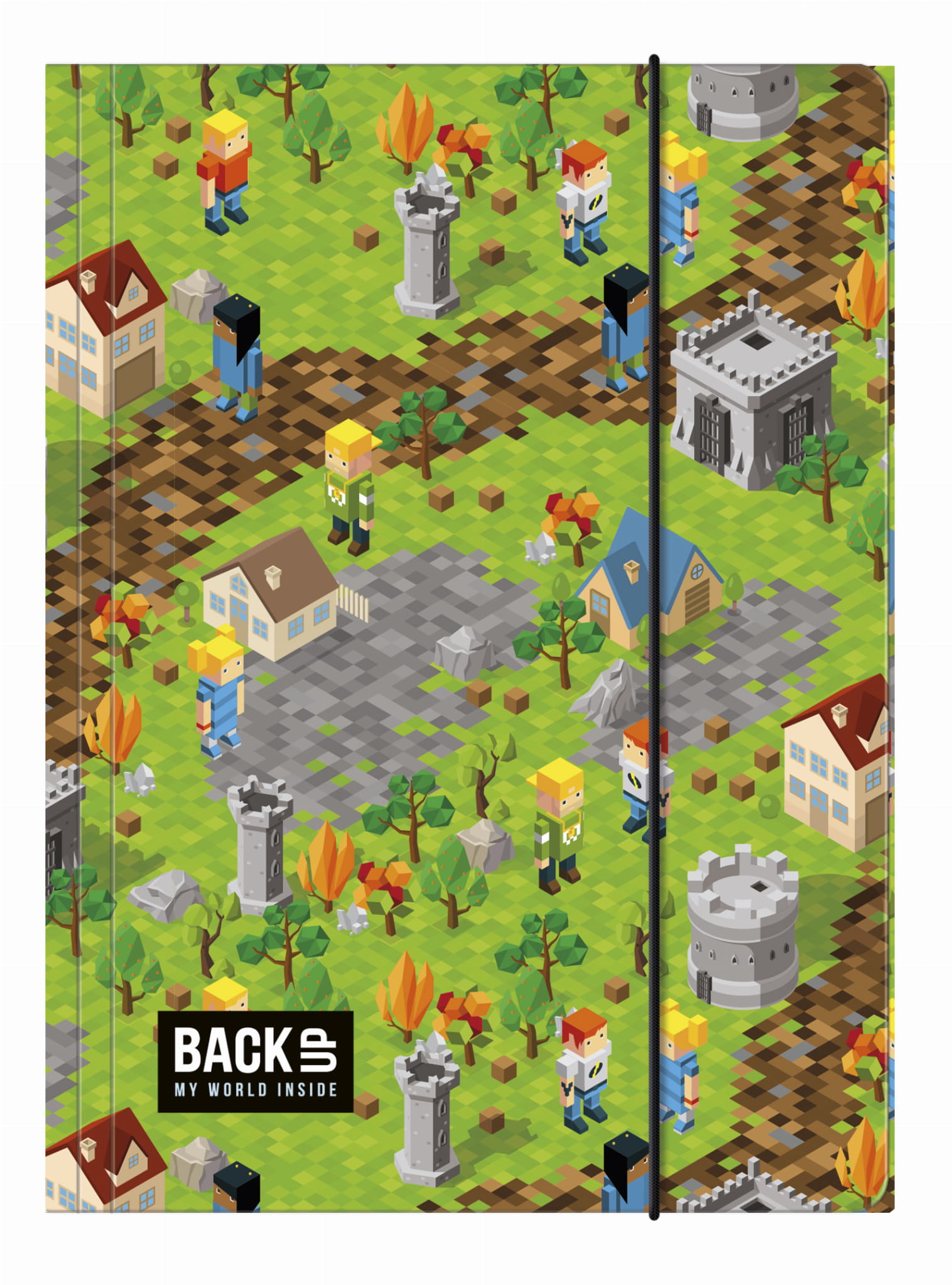 Teczka A4 z gumką BackUP 5 A 61