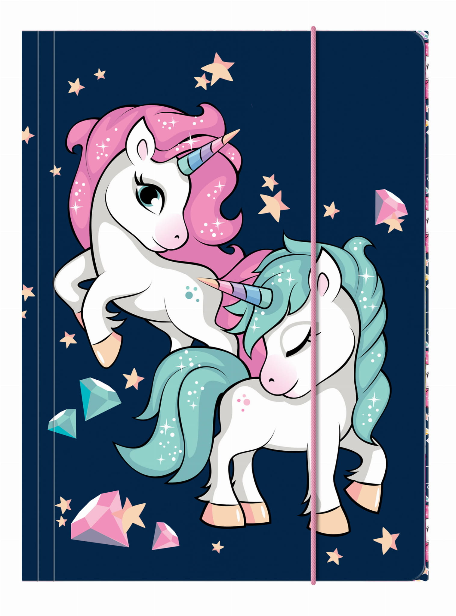 Teczka A4 z gumką Jednorożec 14