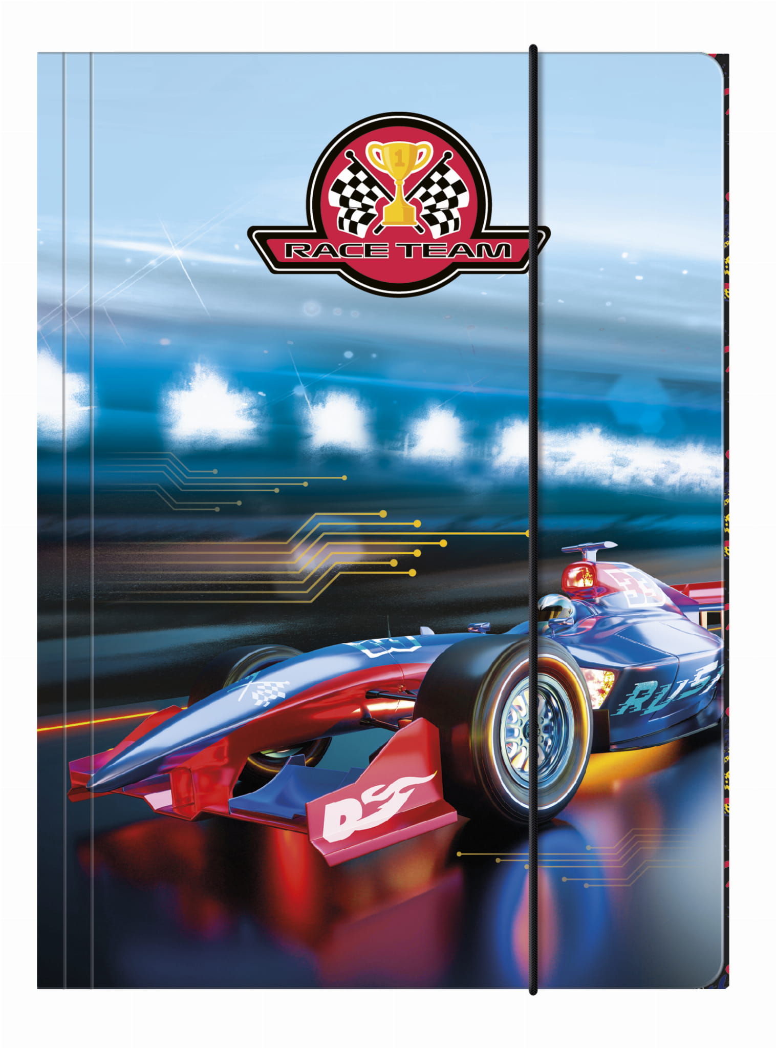 Teczka A4 z gumką Race Team 10