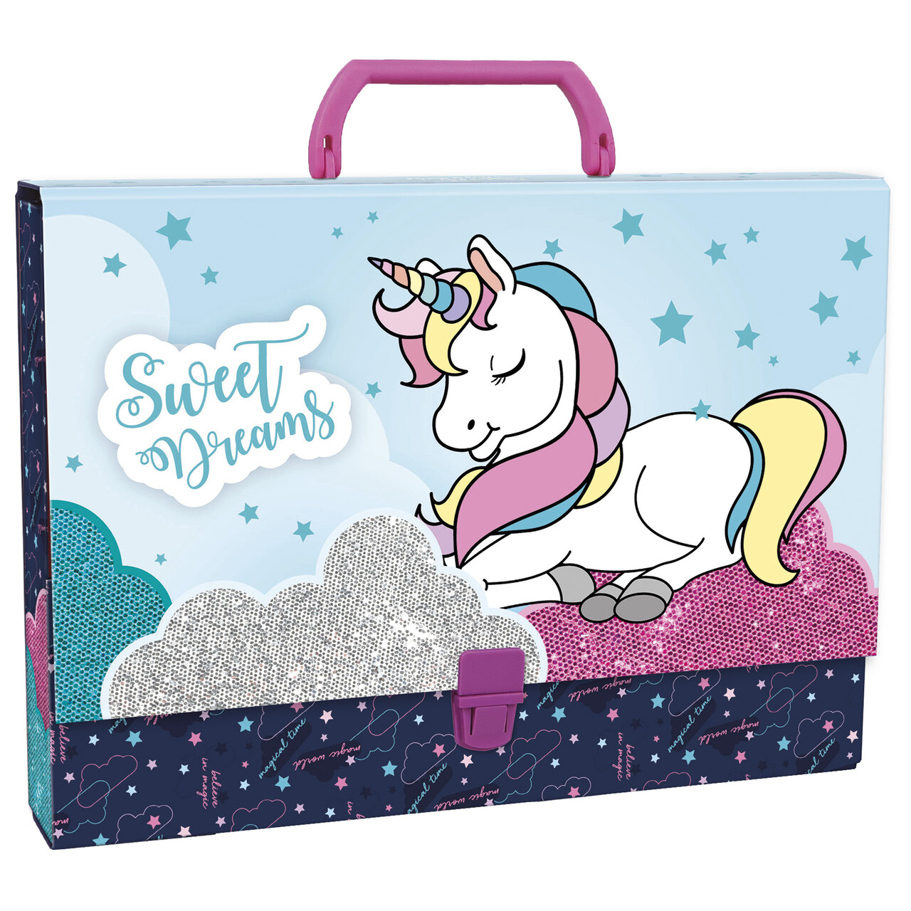 Teczka twarda z rączką A4 Derform 02 Jednorożec 12