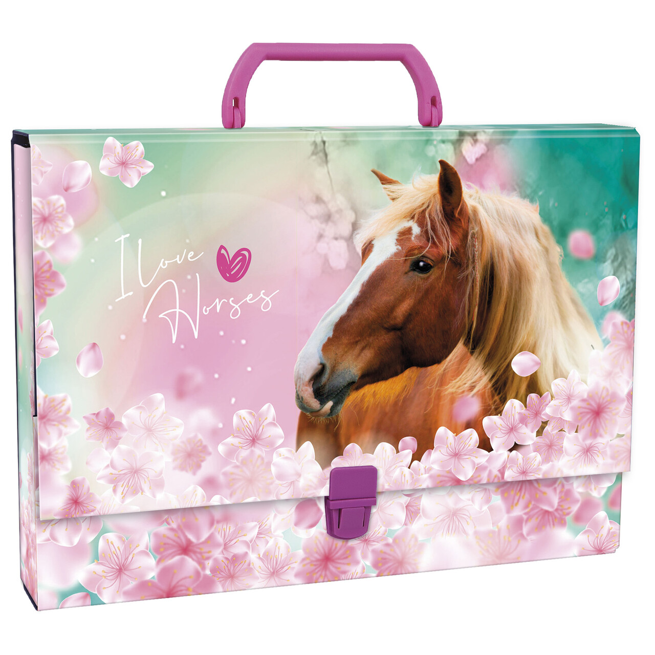 Teczka twarda z rączką A4 Derform 06 Konie 19