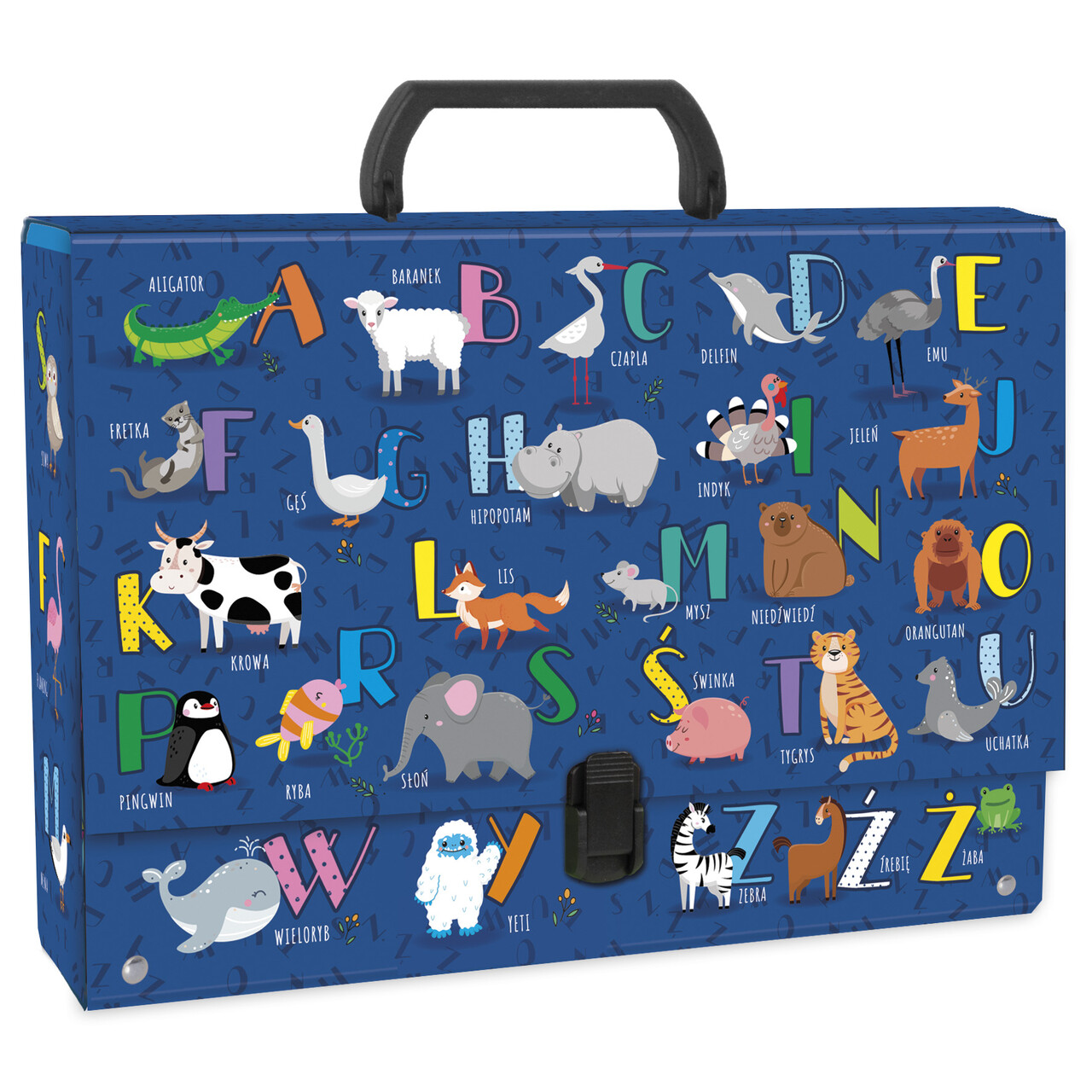 Teczka twarda z rączką Alfabet
