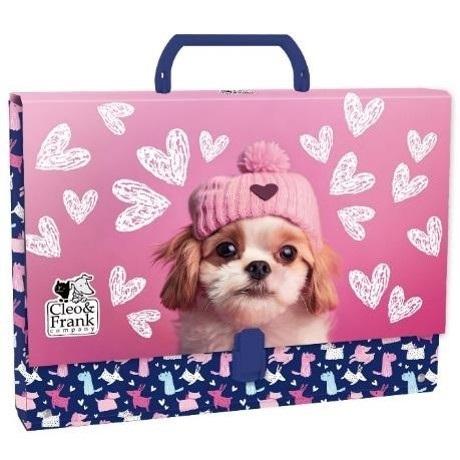 Teczka twarda z rączką cleo i frank 42 pies