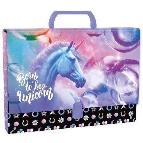 Teczka twarda z rączką jednorożec 15