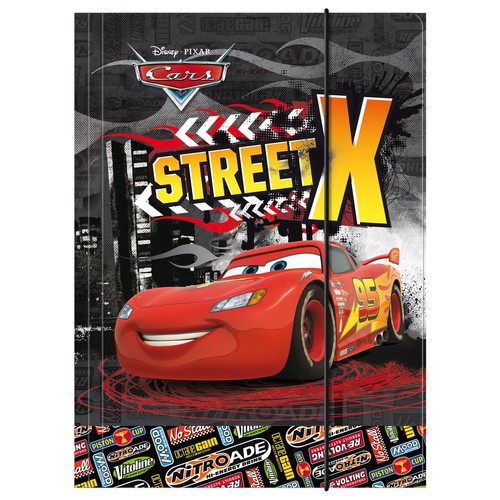 Teczka z gumką A4 Auta Street X