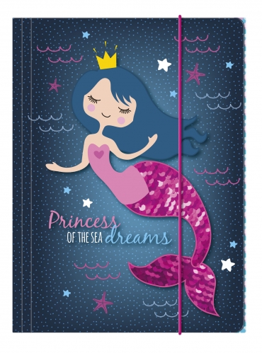 Teczka z gumką A4 Derform Syrenka