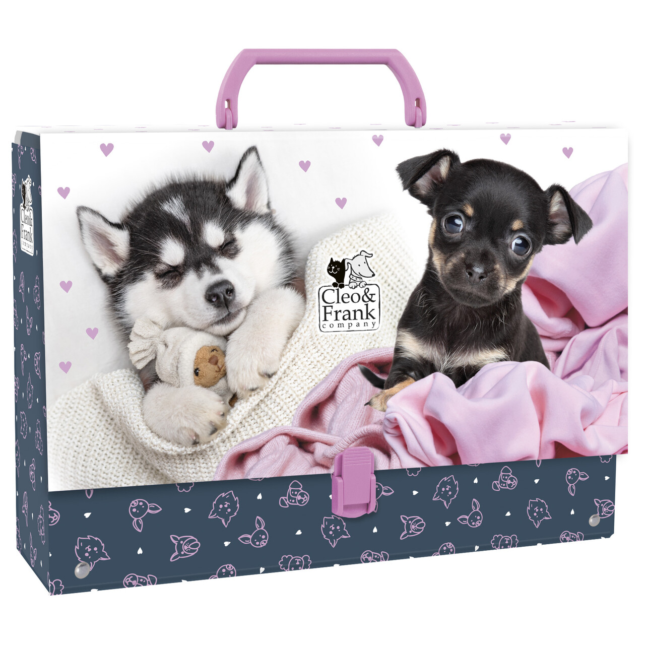 Teczka z rączką gruba Cleo i Frank 38