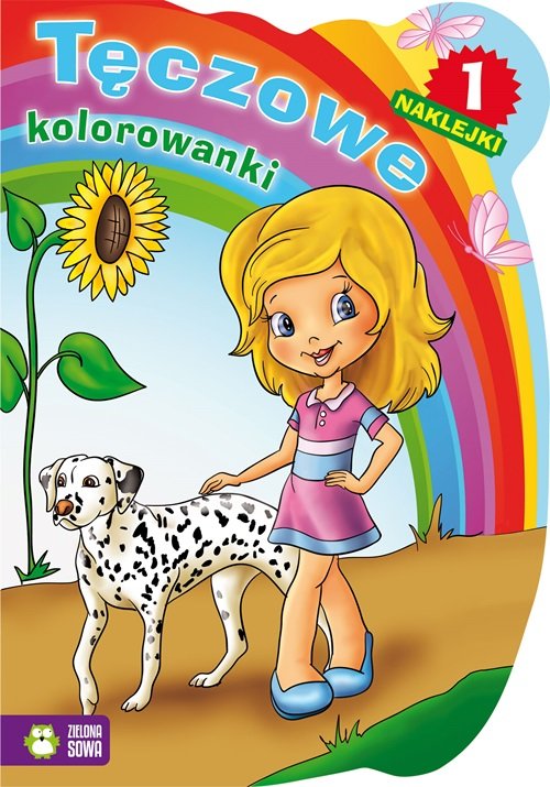 Tęczowe kolorowanki. Część 1 + naklejki