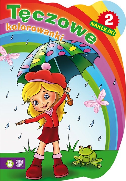 Tęczowe kolorowanki. Część 2 + naklejki