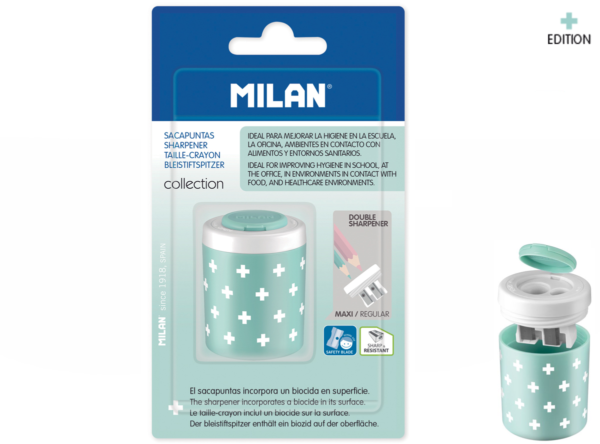 Temperówka Milan COLLECTION ANTIBACTERIAL zielona na blistrze