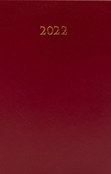 Terminarz 2022 A5 Dzienny Divas bordowy