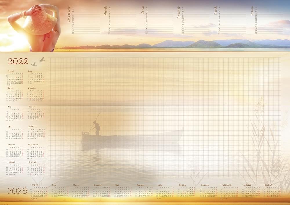 Terminarz Planer 2021 A2 z listwą MiP Lato