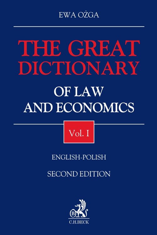 The Great Dictionary of Law and Economics Vol I English - Polish