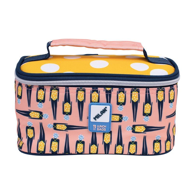 Torba termiczna Milan z pojemnikiem na lunch SWIMS 2 1.5I różowo - żółta