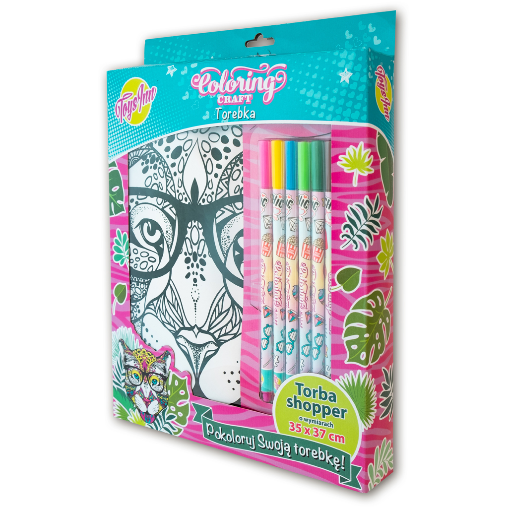 Torebka do kolorowania shopper