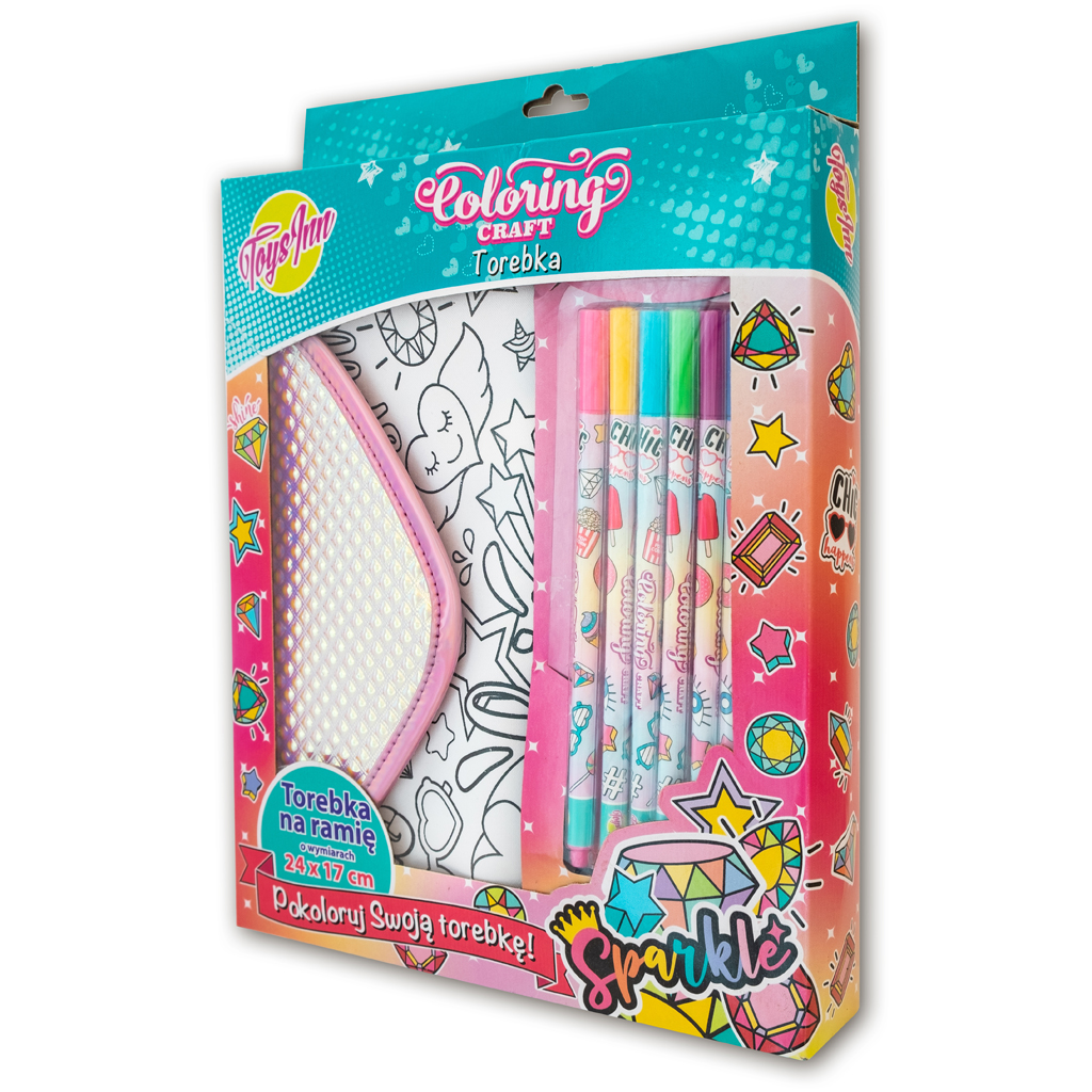 Torebka do kolorowanie shine