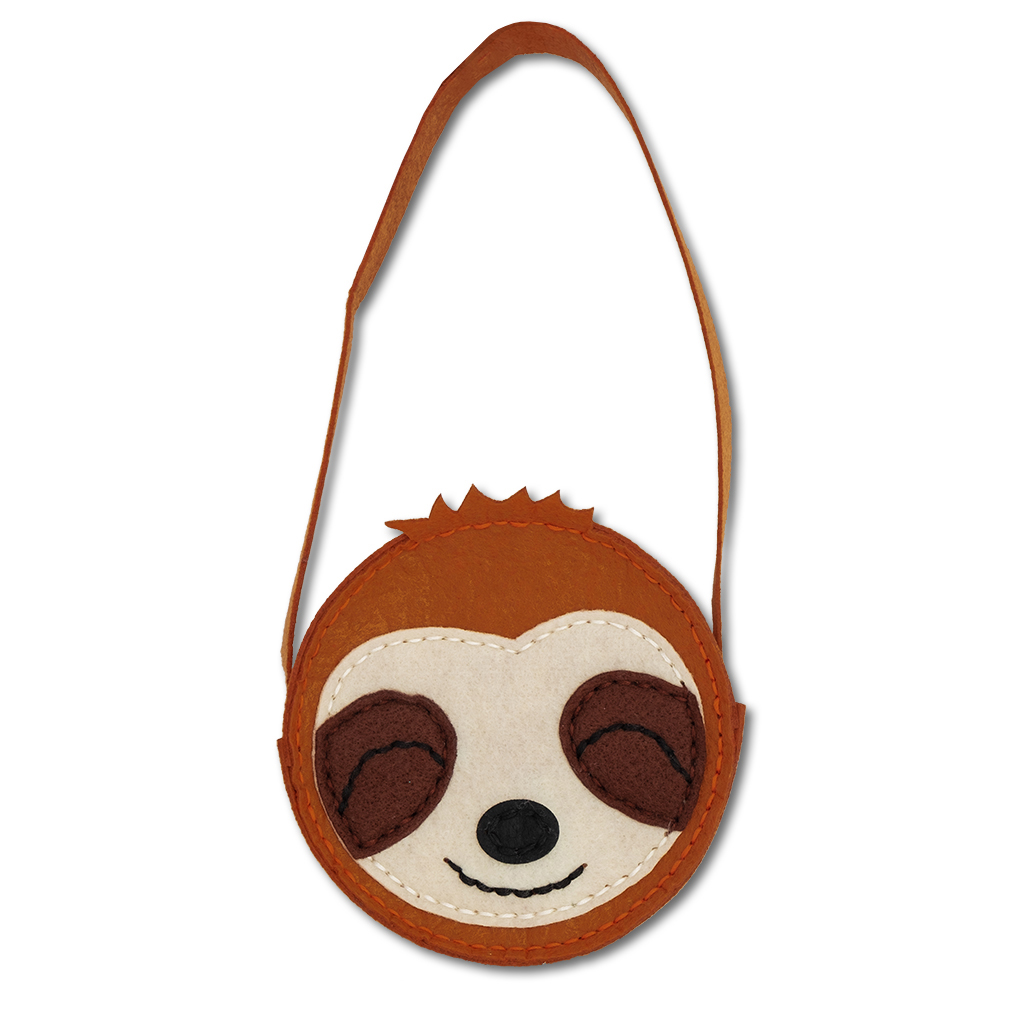 Torebka mała leniwiec brąz