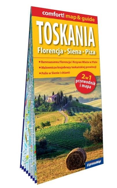 Toskania. Florencja, Siena, Piza laminowany map&guide 2w1: przewodnik i mapa