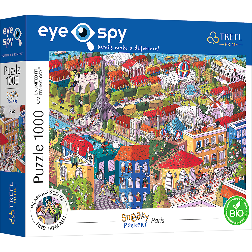 Trefl Puzzle 1000  UFT Eye-Spy Sneaky Peekers: Paris, France