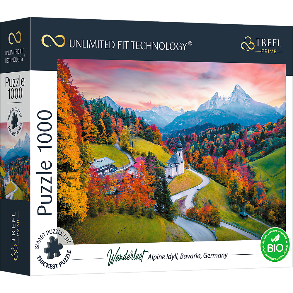 Trefl Puzzle 1000 UFT - Wanderlust: Alpine Idyll, Bavaria, Germany